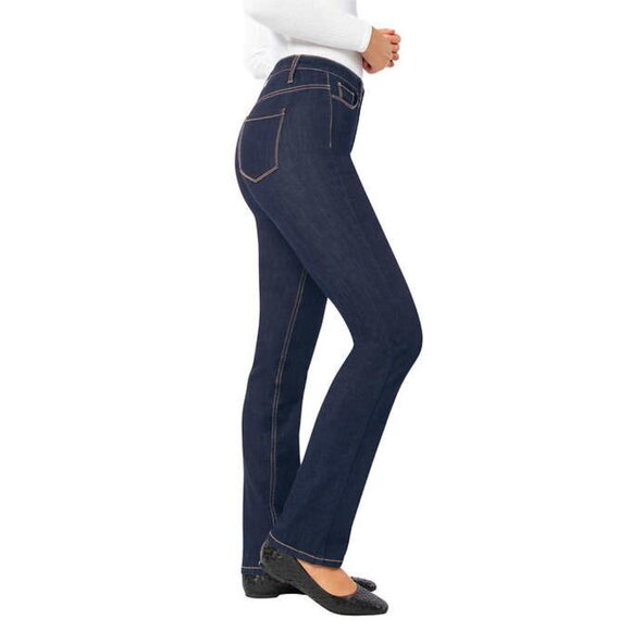 NEW Santana Classic Straight Leg Jean with Tummy Control | Dark Wash - Picture 2 of 5